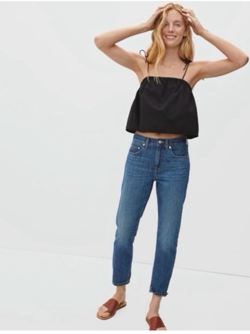 Everlane Mid-Blue Straight Leg Jeans